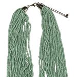 Boho Statement Strand Necklace Multi Strand Beaded Turquoise Colored Jewelry u Green Photo 1