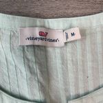 Vineyard Vines Light Blue Linen Pleated Shift Dress Coverup, Long Sleeve S34 Photo 1