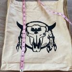 Ceek Cream Cotton Over The Shoulder Burlap Bag Photo 7