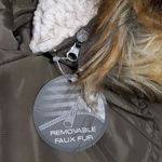 Madden Girl Emery Olive & Orange Puffer Jacket Sherpa Faux Fur Removable Hood Photo 13