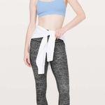 Lululemon  Align Crop *21” in Twillines Ice Grey Black - Made With Nulu Photo 1