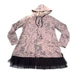 Lounge Logo  Jacket Medium Fridge Front Zipper Pockets Hood B33 Photo 2