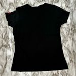 Hudson Bay Canada Olympic Rings Black T Shirt Womens Sz XL Maple Leaf Graphic Photo 3