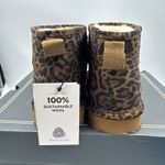 Alpine Design New Animal Print Suede Ankle Boots Booties  Shearling Lined Sz 7 Photo 4