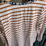 Cute fall long sleeve ruffle Henley Size L Photo 3