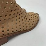 Loeffler Randall Ione Beach Tan Leather Perforated Peep Toe Ankle Bootie Shoe 6 Photo 4