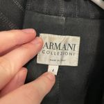 Armani Collezioni VINTAGE VTG Black White Vertical Pinstripe WOOL Blazer Jacket Photo 3