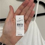 Loft NWT Linen Blend Strappy Vest Top in White - Size M Photo 4