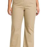 ZARA Women's Beige Khaki Tan High Waisted Wide Leg Trousers Pants Size XXL Photo 0