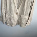 Quince  Womens Beige Minimalist Linen Blazer XL Photo 2