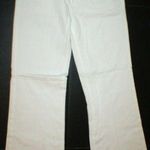 AG Adriano Goldschmied Womens Designer AG Jeans Mona White 27 x 30 USA Flare Leg Pants Cotton Short Mid Photo 0