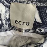 Ecru  Paisley Print Cropped Lightweight Ankle Pant Size 0 Photo 3