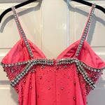 Wow Couture WOW! Pink Beaded Pageant Prom Dress Gown Sleeveless Size 2 Photo 5