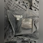 J.Crew  Black Eyelet Peplum Tank - Size L Photo 2