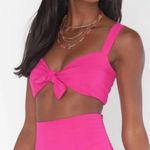 Show Me Your Mumu Kaden Crop Top-Bright Pink Photo 0
