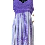 Raya Sun Crepe Crochet Bust Tie Dye Spaghetti Dress Cover Up Photo 9