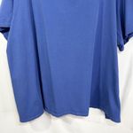 Jessica London  30W 32W Top 3X Blue Short Sleeve Tee Swing Trapeze A Line 412‎ Photo 4