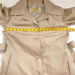 Vintage Beige Tan Khaki English style long sleeve trench coat with belt. Great condition Size M Photo 6