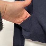 CAbi  Navy Blue Open Front Cropped Long Sleeve Cardigan Sweater Womens S Ballet Photo 4