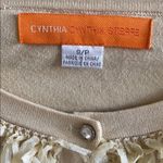 Cynthia Steffe Cynthia Steefe Tan Short Ruffle Cardigan Sweater Photo 1