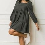 Flying Tomato Women’s Plus Size Black Denim Mini Dress Square Neck 2X Photo 0