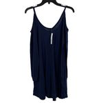 LA Made  Blue Long Sleeve Knit Dress Small New Photo 3