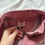 Comfort Colors Dusty Rose Pink 1/4 Zip Mock Neck Sweatshirt Womens S Comfy Cozy Photo 5