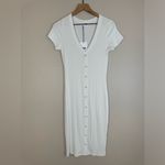 LNA x Revolve Chili Dress in White size Small New with tags Ribbed Photo 3