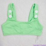NEW Seea x Free People Georgia bikini top, green, S Green Photo 2