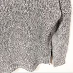 Vince  Womens Large Grey Open Knit Drop Shoulder Crew Neck Sweater Photo 2