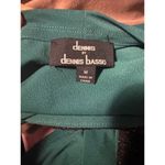 Dennis Basso Dennis BY  size medium blouse green cardigan and black shirt Photo 3