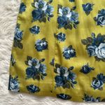 Aritzia Sunday Best Dress Mini Spaghetti Strap Satin Floral Green Blue 2 Photo 5