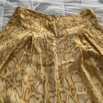 Faithfull the Brand buttery yellow wide leg high waisted pants, size 2 boho Photo 12