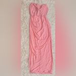 House Of CB NWOT  Adrienne Strapless Maxi Gown Dress in Pink Size XL a-c cup Photo 3