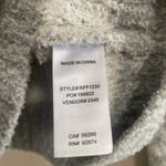 Splendid Grey and White Snowflake Fuzzy Sweater Size Medium Photo 3