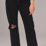 Abercrombie & Fitch  Black The Dad High Rise Jeans Photo 0