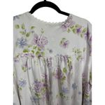 Earth Angels Floral Button Front Nightgown Grandma Cottagecore Loungewear XL Photo 6