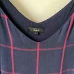 Rails NWOT!  Suki Tartan Navy and Red V-Neck Midi Slip Dress Photo 1