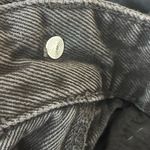 ZARA  High Waisted Black Denim Shorts Photo 4