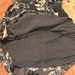 Free People  Part Time Lover Short Dress Womens Size 8 Tie Front Gray Black White Photo 6