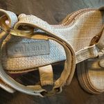 Cult Gaia NEW  Elka Platform Sandals Raffia Tortoise 38 Photo 4