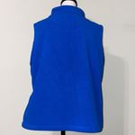 Mountain Lake  XL womens blue white full zip up vest snowmen trees holiday theme Photo 4