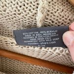 Wooden Ships  Cowl Open Knit Tan Sweater. Size S/M. Photo 2