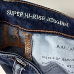 American Eagle Super Hi-Rise Jegging 6 SHORT Distressed Dark Wash Photo 2