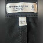 Abercrombie & Fitch The 90’s Straight Ultra High Rise Size 16 Black Faux Leather Photo 7
