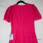 Eliza J New!‎  Short Sleeve V Neck CropJumpsuit Size 2 in Hot Pink Photo 13