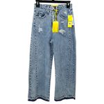 NWT CIRCUS NY High Waist Wide Leg Crop Jeans‎ Size 25 in StrongMan Acid Wash Blue Photo 4