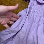 Free People A Thing For You Mini Dress Womens Small Ruffle Lavender Purple Flowy Photo 2