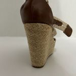 Brash Crochet Strap Espadrille Wedge Sandals Platform Neutral Y2K Size 8 Photo 9