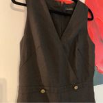 Club Monaco  Women's Dorotheah Pin-Dot Cropped Pants Jumpsuit Size 10 Black Photo 1